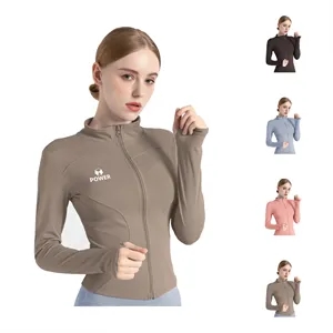 Women's Workout Jacket Slim Fit Long Sleeve Yoga Top