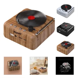 Old Fashioned Record Player Style Bluetooth Speaker