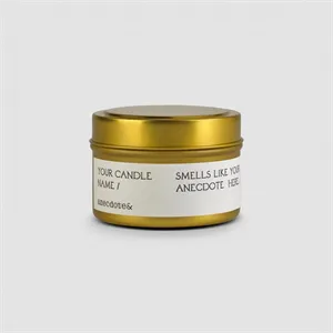 Anecdote Candles Custom 3.4oz Travel Tin - Amber & Vanilla