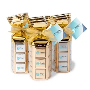 Thirty Six Piece Chocolate Foiled Square Gift Bag-Full Color