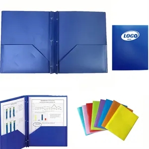 Plastic Folders with Pockets and Prong