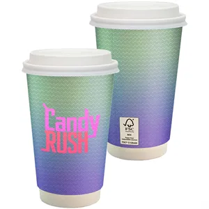 16 oz. Full Color Paper Cup with Lid