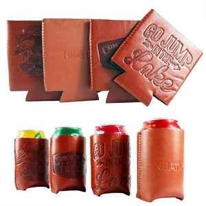 PU Leather Can Cooler Sleeve