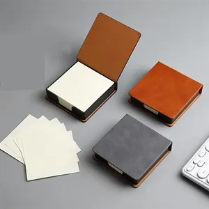 Sticky Note with Square Pu Leather Box