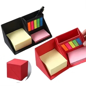 Foldable Cube Pen Holder Sticky Note Memo Pad