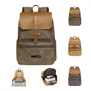 Faux Leather Backpack for Men