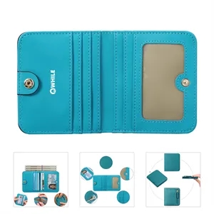 Rfid Blocking Compact Leather Pocket Wallet