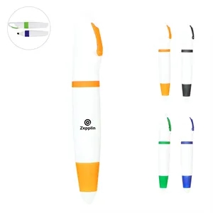 Custom highlighter pen with carabiner design