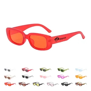 Vintage Square Retro Wide Frame Sunglasses