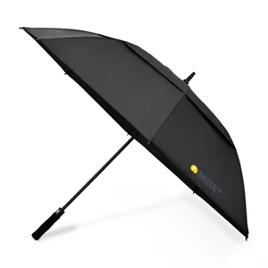 Elements 60" Recycled Auto Open Double Canopy Golf Umbrella