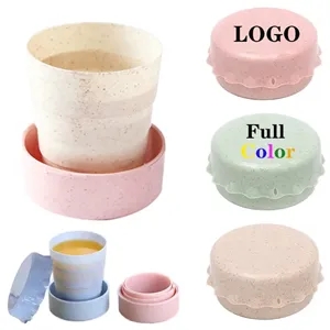 4oz Plastic Retractable Folding Cup Collapsible Water Mug