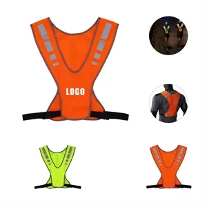 LED Reflective Running Vest - Adjustable Safety Gear