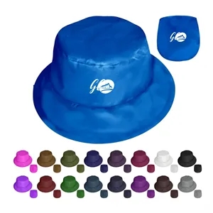 Collapsible Fisherman Hat With Pouch