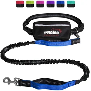 HandsFree Waist Pack Dog Leash With Adjustable Belt