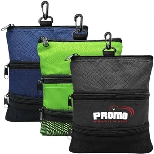 Multi-Pocket Waterproof Golf Ball Storage Tee Bag