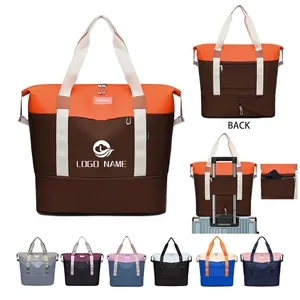 Expandable Tote Bag for Travel and Gym Dry Wet Separated