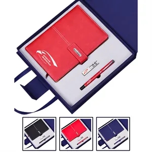 Business Team Gift Sets W/ Cup Umbrella Notebook Pen U Disk