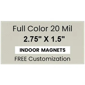 Magnet - 2.75" x 1.5" - Square Corners