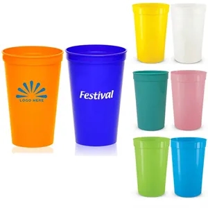 22oz Plastic Reusable Stadium Cup