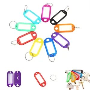 Durable Plastic Key Ring Tag Label Card