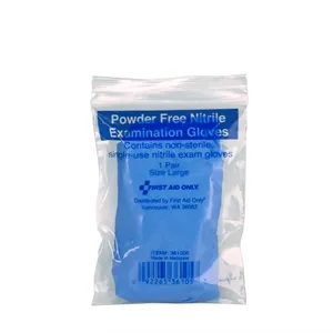 Nitrile Exam Gloves, 1 Pair per Bag