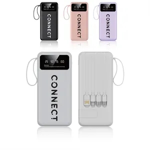 LED Display 8000 mAh Power Bank with Flashlight