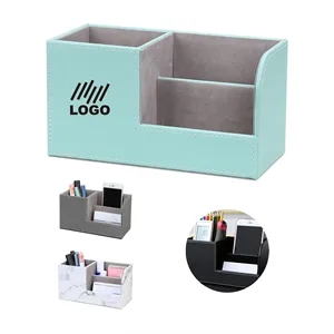 Multifunctional Leather Office Storage Box