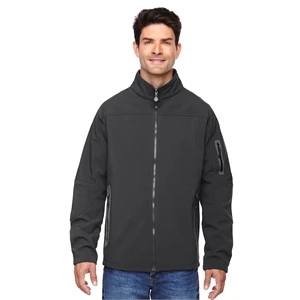 North End Men's Three-Layer Fleece Bonded Soft Shell Tech...