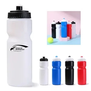 Custom Logo 25oz. 28oz. Push Cap Plastic Outdoor Sports Water Bottles