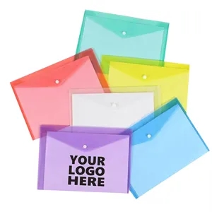 Custom A4 Plastic Transparent File Bag