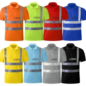 High Visibility Short Sleeve Reflective Safety Work Shirts