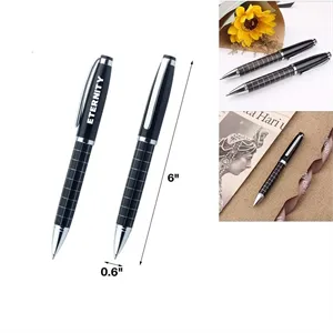 Custom Logo Grid Ballpoint Pen