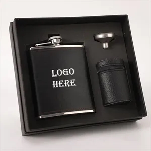 7oz Stainless Steel Hip Flask Gift Box