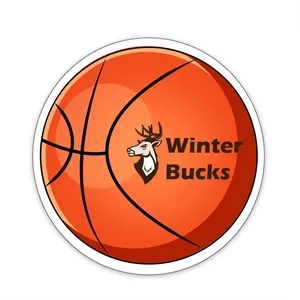 Basketball Shaped NoteKeeper™ Magnet 35 mil