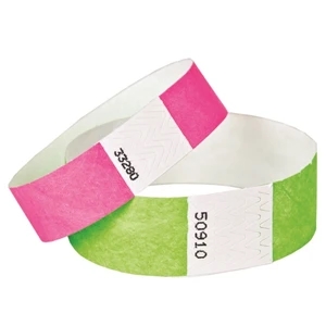 Tyvek Bracelets 3/4" Wide (Black Imprint ONLY)