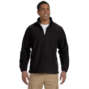 Harriton Mens Full-Zip Fleece - Dark/All