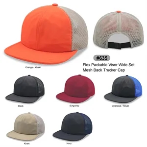 Wide set mesh trucker cap