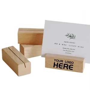 Wooden Card Photo Holder