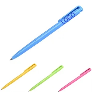 Candy Color Retractable Ballpoint Pen With Comfortable Grip