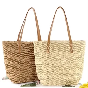 Straw Woven Tote Shoulder Bag