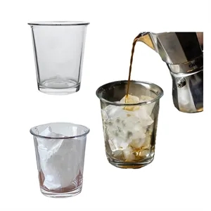 Flip Top Home Coffee Cold Drink Glass