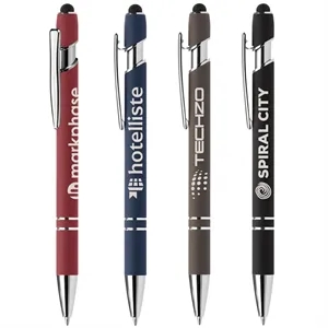 Ellipse Softy Recycled Pen with Stylus + Anti-Fraud Ink