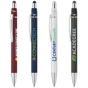 Orbit Spinner Chrome Metal Pen with Stylus