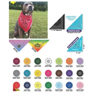 Economic Traditional Paisley Pet Bandanna Triangles - Med-Lg