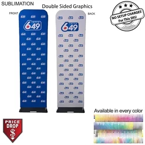 2'W x 90"H EuroFit Banner with Steel Base