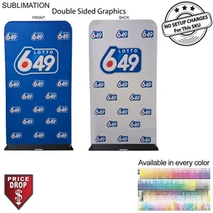 4'W x 90"H EuroFit Banner with Steel Base