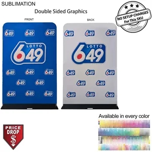 5'W x 90"H EuroFit Banner with Steel Base