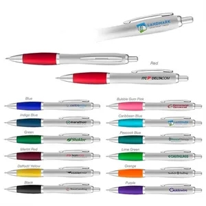 Curvaceous Silver Matte Gel Pen
