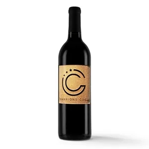 Etched Cabernet Sauvignon Red Wine with Color Fill