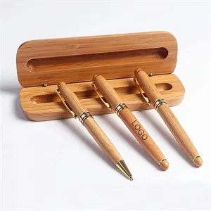 Inking Pen with Bamboo Gift Box